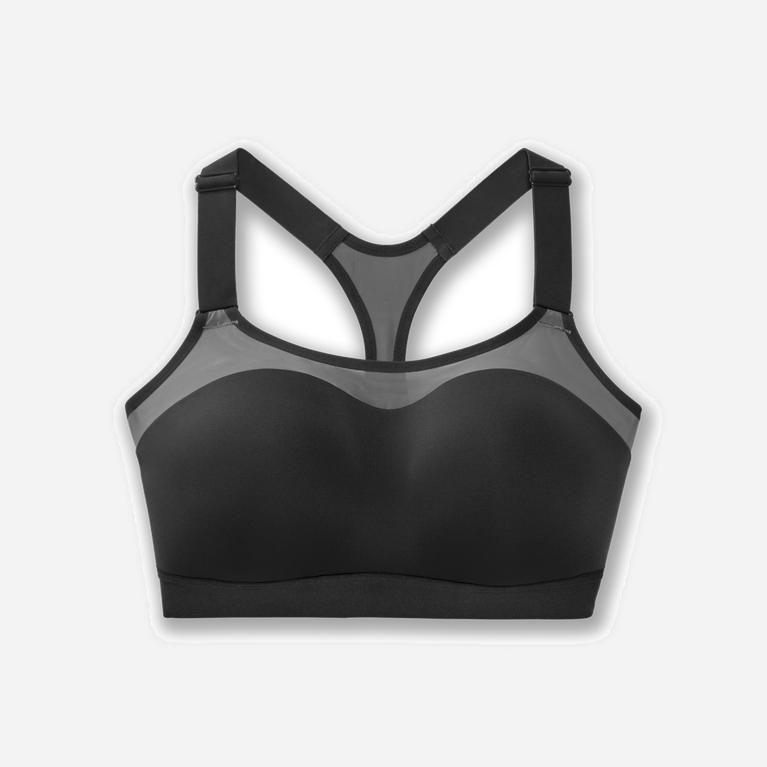 Brooks Women's Dare Racerback Running Bra Singapore - Asphalt/DarkGey (09831-QLCX)